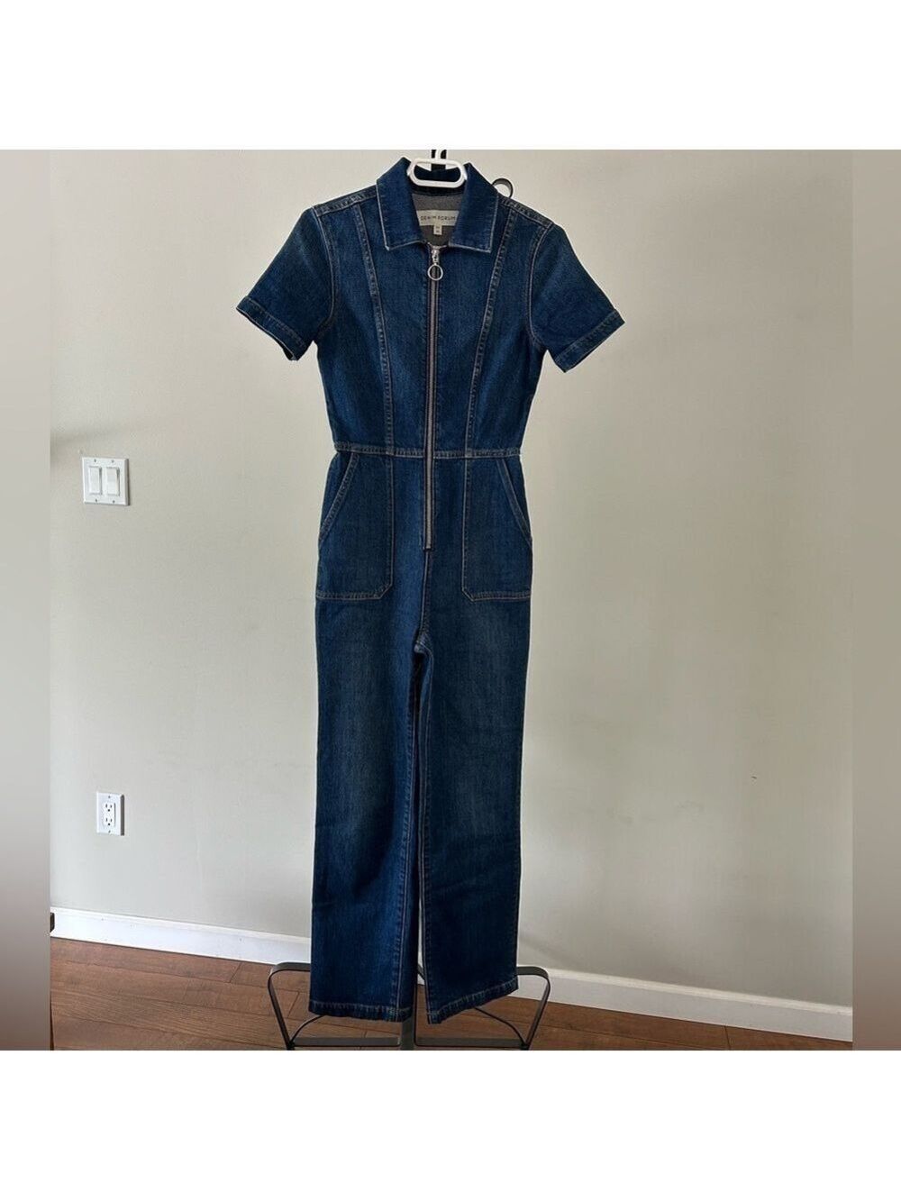 Aritzia Denim Forum The Francoise Jumpsuit, Size XSmall.